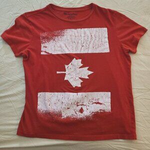 Canada flag short sleeve t-shirt  Size M